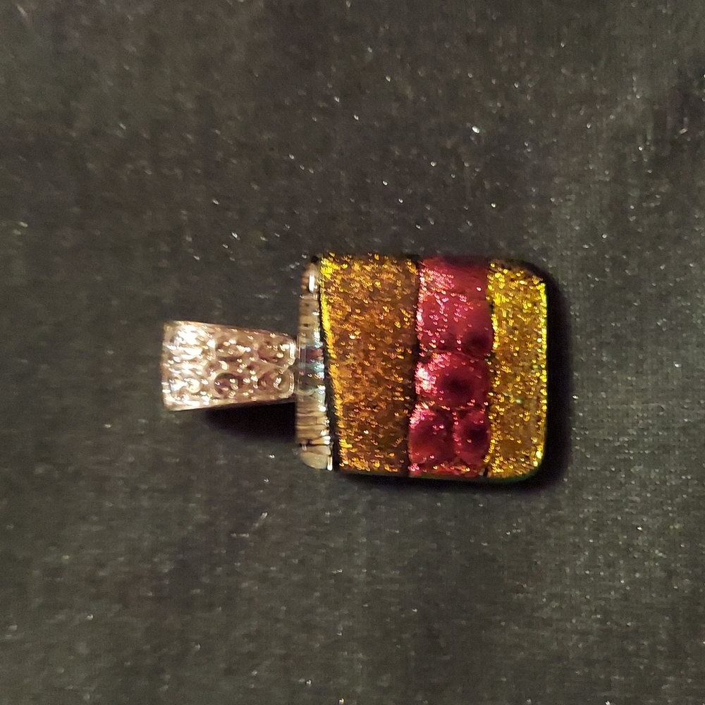 Vintage Dichroic Glass Pendant